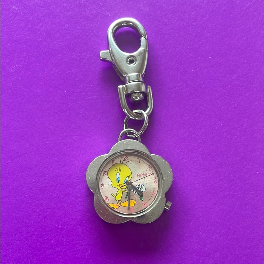Armitron Tweety Bird Silver Watch Charm